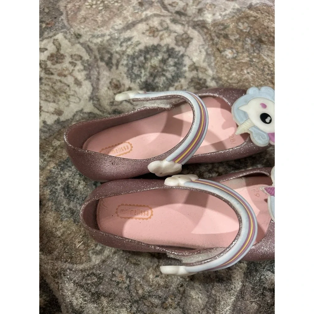 Mini Melissa Unicorn Pink Shoes Size 11